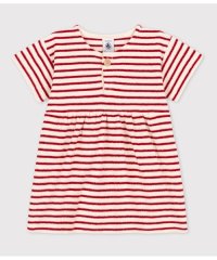 PETIT BATEAU/マリニエール半袖パイルワンピース/505833830