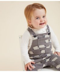 PETIT BATEAU/スウェットプリントサロペット/505834671