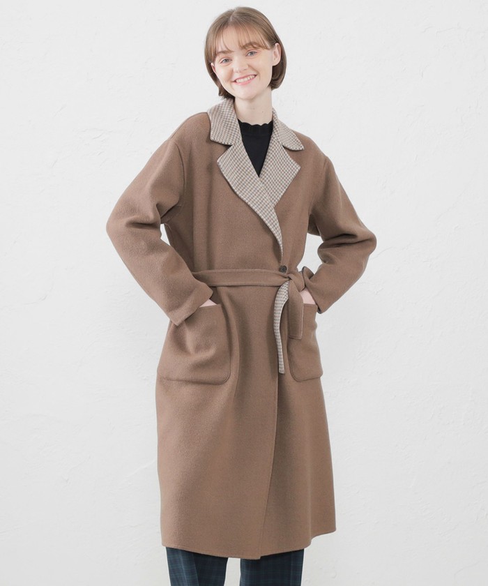 美品 マッキントッシュ　フィロソフィー　リバーシブル　タイロッケンコート 美品 マッキントッシュフィロソフィーリバーシブルタイロッケン