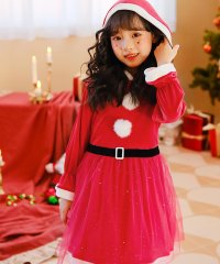 OSYAREVO/オシャレボ OSYAREVO 【ネット限定】キッズ コスプレ クリスマスサンタ チュールワンピース/505834789