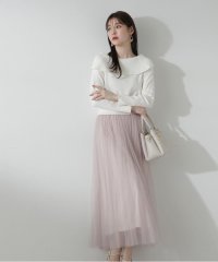 PROPORTION BODY DRESSING/プリーツチュールニットドッキングワンピース/505835352