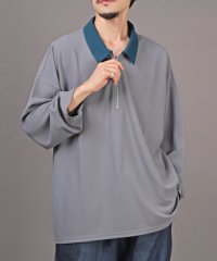 LUXSTYLE/ハーフZIPカラー切替ロンT/ロンT メンズ 長袖 Tシャツ ハーフジップ 切替 バイカラー/505836802