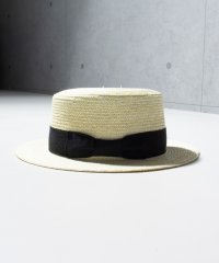 GLOSTER/【GLOSTER/グロスター】STRAW BOATER HAT ストローハット 麦わら カンカン帽/505834082