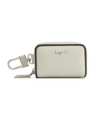 UNGRID bag/アングリッド Ungrid 配色パイピング スマートキーケース 車 ダブルファスナー ダブル ポケット キーチェーン ファスナー カラビナ ギフト/505834155