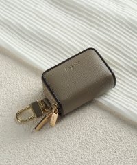 UNGRID bag/アングリッド Ungrid 配色パイピング スマートキーケース 車 ダブルファスナー ダブル ポケット キーチェーン ファスナー カラビナ ギフト/505834155
