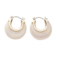 cream dot/クリームドット Cream dot. グラデカラーが美しい、ぷっくりシルエットのフープピアス/505836749