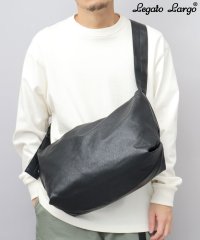 AMS SELECT/レガート ラルゴ Legato Largo ハンモックショルダーバッグ フェイクレザー 軽量 肩楽 ウォッシャブル シンプル A4収納/505838553