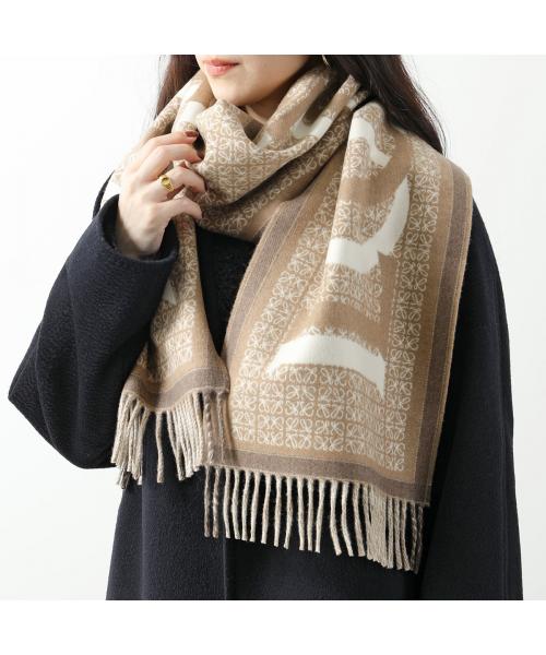 LOEWE 刺繍ロゴ マフラー ベージュ (LOEWE(ロエベ) / ロエベ LOEWE 刺繍ロゴ マフラー ベージュ (LOEWE(ロエベ) / ロエベ