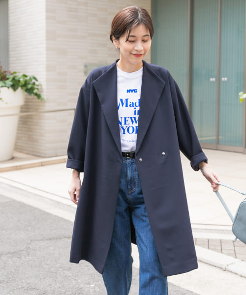セール 20%OFF】ダブルクロスガウンコート(505839609 セール 20%OFF】ダブルクロスガウンコート(505839609