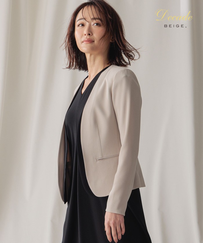 ベイジ　シンディー　ジャケット BEIGE，(ベイジ，)｜CINDY（シンディ）/ダブルカラージャケット