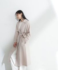 NATURAL BEAUTY BASIC/＜パウダリーツイルシリーズ＞ベルテッドコート　24SS/505830692