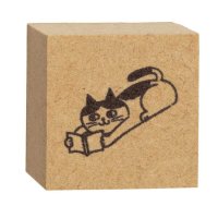 cinemacollection/ハンコ お猫ライフスタンプ 読書 デコレ ラッピング プレゼント デコレーション キャラクター グッズ /505839244