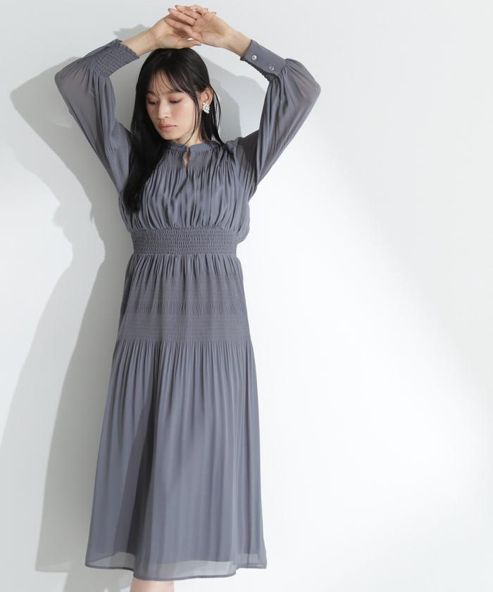 セール】マジョリカプリーツワンピース 24SS(505840002 セール】マジョリカプリーツワンピース 24SS(505840002