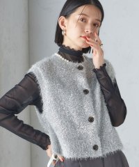 SHIPS WOMEN/*〈手洗い可能〉グリッター ラメ フェザー ベスト 24SS ◇/505840286