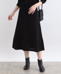 INDIVI/【洗える／裾シアー】スクエアシアーニットスカート/505840809