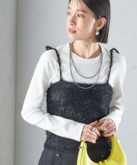 SHIPS WOMEN/〈手洗い可能〉グリッター ラメ ビスチェ 24SS ◇/505842000