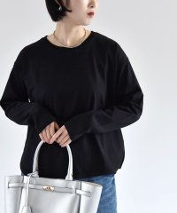 quaranciel/《一部追加予約》quaranciel:〈洗濯機可能〉ラウンドヘム ロングスリーブ コンパクト Tシャツ/505842194