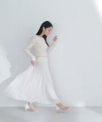 NATURAL BEAUTY BASIC/シアーラメプリーツスカート/505832925