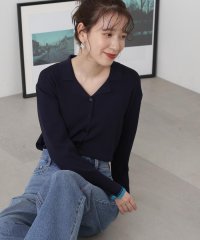 N Natural Beauty Basic/バイカラー総針カイキンニット/505842615