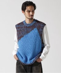 GARDEN/YOKE/ヨーク/Intarsia Crewneck Vest/505842643