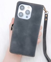 Lace Ladies/ストラップ付きレザー調多機能手帳型iPhoneケース/505829990