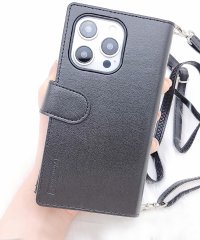 Lace Ladies/レースレディース Lace Ladies レザー調多ポケット2WAY手帳型iPhoneケース/505830026