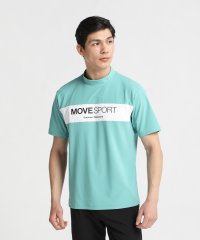 MOVESPORT/SUNSCREEN ミニ鹿の子 モックネックシャツ/505832115