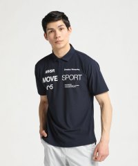 MOVESPORT/SUNSCREEN ミニ鹿の子 オーセンティックロゴ ポロシャツ/505832129