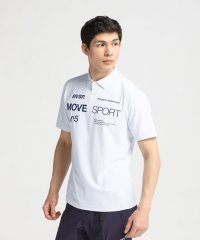 MOVESPORT/SUNSCREEN ミニ鹿の子 オーセンティックロゴ ポロシャツ/505832129