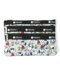 LeSportsac/3－ZIP COSMETICスヌーピー＆ウッドストック/505835523