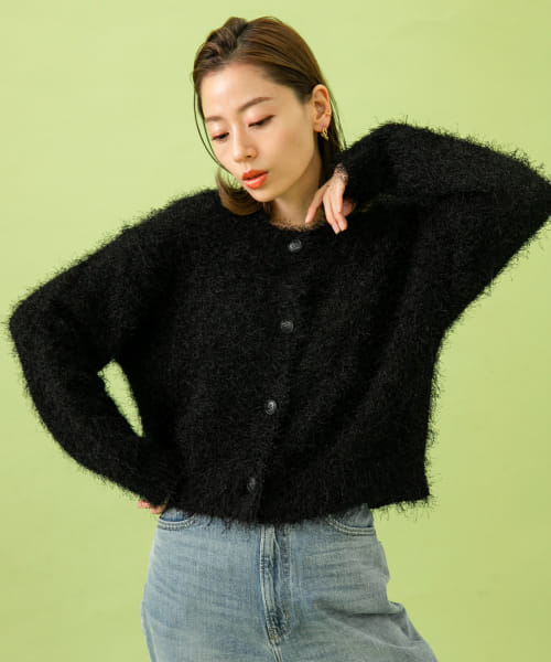 セール 50%OFF】フリンジニットカーディガン(505843415