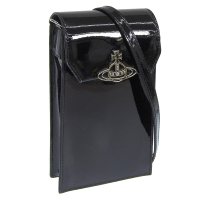 Vivienne Westwood/Vivienne Westwood ヴィヴィアンウエストウッド SHINY PATENT PHONE BAG シャイニー プラネット スマホ 斜めがけ ショルダ/505844068