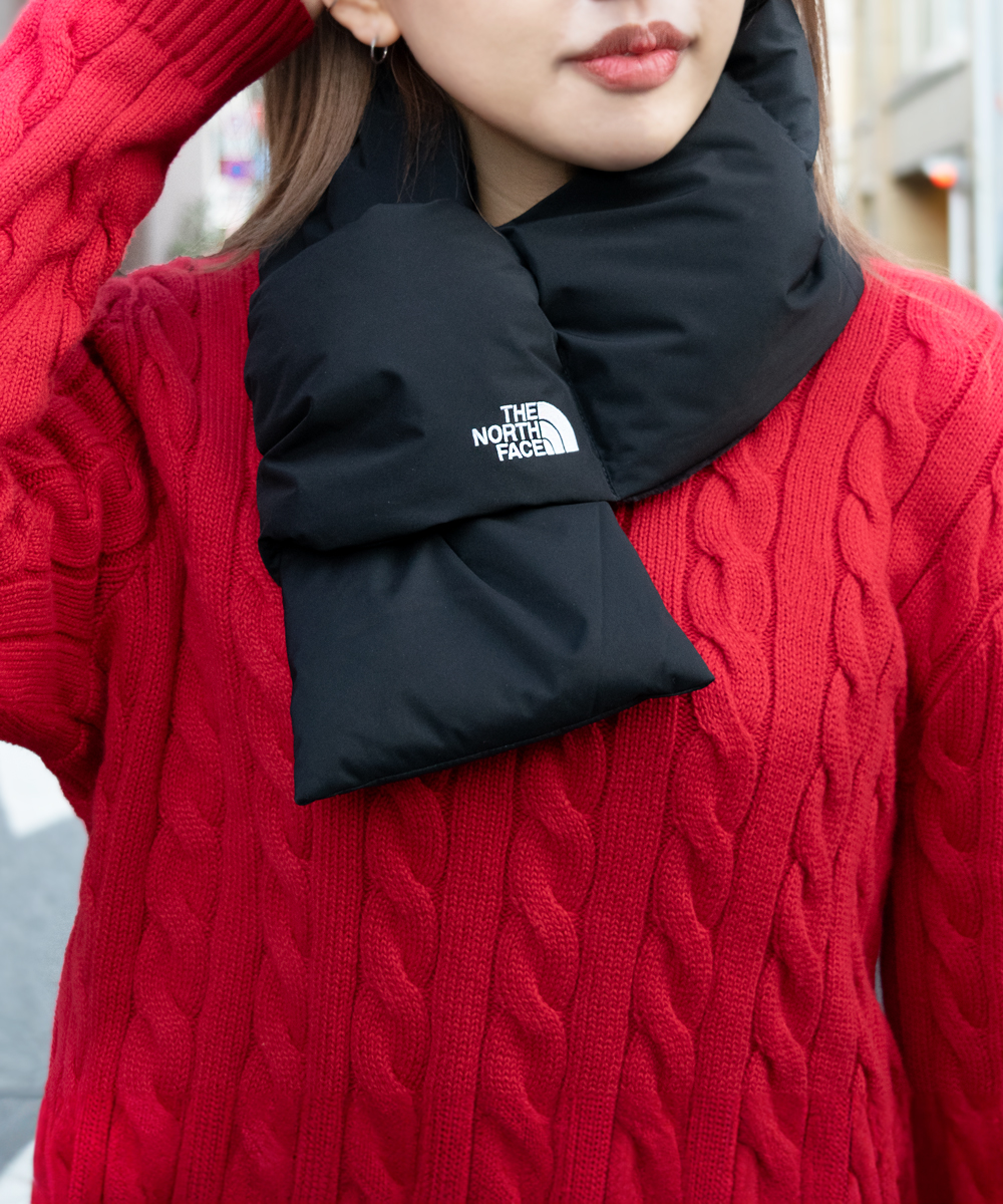 THE NORTH FACE - 韓国ノースフェイスワイドダウンマフラーON