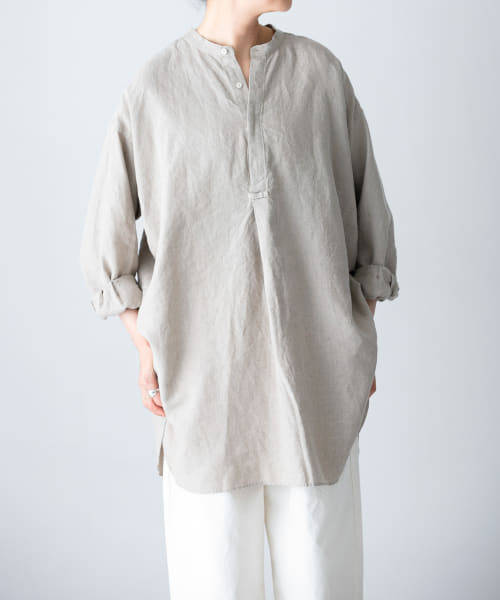 リネンチュニックシャツ(505844533) | かぐれ(KAGURE) - d fashion リネンチュニックシャツ(505844533) | かぐれ(KAGURE) - d fashion