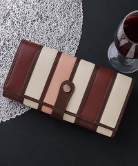 Clelia/クレリア Clelia 財布 長財布 レディース 大容量 おしゃれ 大きめ アコーディオン フラップ ストライプ 合皮 カラフル ベレッサ CLー10262/501510977