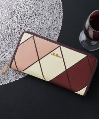 Clelia/クレリア Clelia 財布 長財布 レディース ギャルソン 大容量 ラウンドファスナー ダイヤ柄 カラフル 大人可愛い ベレッサ cleliaー11545/501510984
