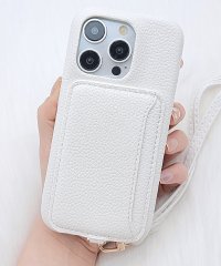 Lace Ladies/レースレディース Lace Ladies カードケース付きレザー調ストラップiPhoneケース/505830025