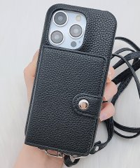 Lace Ladies/カードポケット付き2WAYレザー調iPhoneケース/505830029