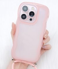 Lace Ladies/レースレディース Lace Ladies ストラップ付きクリアカラーウエーブシリコンiPhoneカバー/505830031