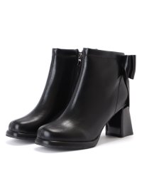 Lace Ladies/レースレディース Lace Ladies バックリボンチャンキーショートブーツ/505836881
