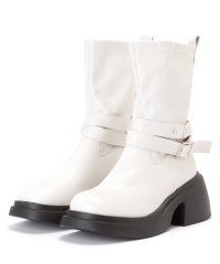 Lace Ladies/レースレディース Lace Ladies ボリュームソールレザーベルトショートブーツ/505836886