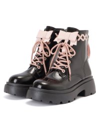 Lace Ladies/レースレディース Lace Ladies カラーリボンレースアップボリュームショートブーツ/505836889