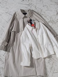 la.f.../ラ エフ エルサイズ la.f…(Lsize) 【大きいサイズ/洗濯機で洗える/撥水加工/襟元2WAY仕様】トレンチ風デザインリサイクルアーティローザコート/505844726