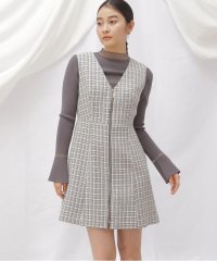 JILL by JILL STUART/◇フロントジップツイードミニワンピース/505844831