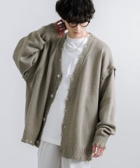 Rocky Monroe/カーディガン ニット メンズ レディース ライトアウター ダメージ 古着 ヴィンテージ ゆるニット 前開き Vネック オーバーサイズ ビッグシルエット ルーズ /505845491