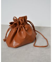 &soiree/アンドソワレ &soiree PUレザー巾着ショルダーバッグ/505845844