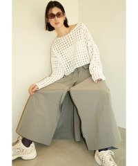 emmi atelier/【emmi atelier】クロップドメッシュニット/505845870