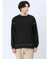 m.f.editorial/アウトステッチ ダンボール クルー長袖BIGプルオーバー メンズ Tシャツ カットソー カジュアル インナー ビジネス ギフト プレゼント/505845987