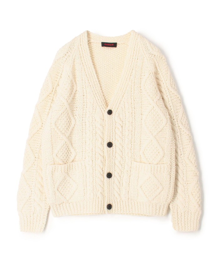 新品　CABaN ユニセックスカーデガン caban ユニセックスウールミックスハンドニットカーディガンユニ