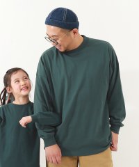 devirock/無地 ビッグシルエット 袖リブ 大人 長袖Tシャツ 子供服 キッズ 男の子 女の子 トップス 長袖Tシャツ ロンT /505846792